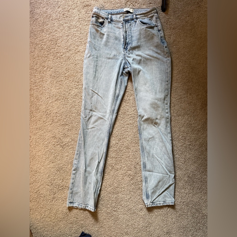 Abercrombie & Fitch Light Blue Straight Leg Jeans